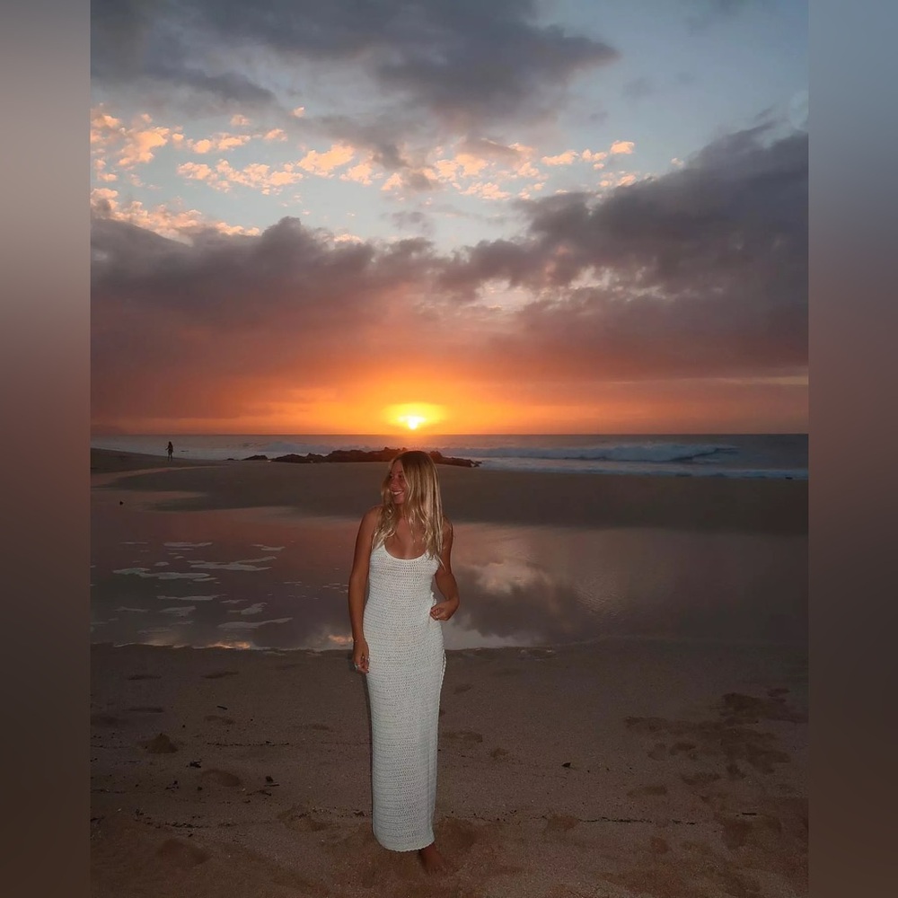white summer dress